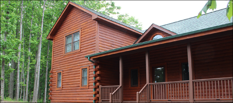 Log Home Staining in Clover, Virginia