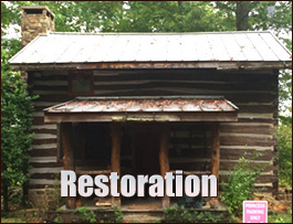 Historic Log Cabin Restoration  Halifax County, Virginia