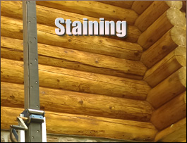  Halifax County, Virginia Log Home Staining
